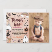 ハロウィーン誕生日パーティーの写真 サンキューカード (正面)