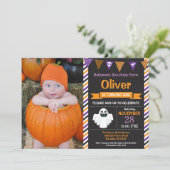 ハロウィーン誕生日パーティーの招待状 招待状 (スタンド正面)