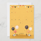 ハロウィーン誕生日パーティーの招待状 招待状 (裏面)