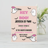 ハロウィーン誕生日パーティーの招待状 招待状 (スタンド正面)