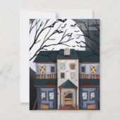 ハロウィーン誕生日パーティーの招待状 招待状 (裏面)