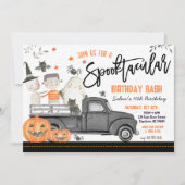 ハロウィーン誕生日パーティーの招待状、 招待状 (正面)