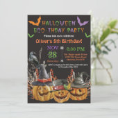 ハロウィーン誕生日パーティーの招待 招待状 (スタンド正面)