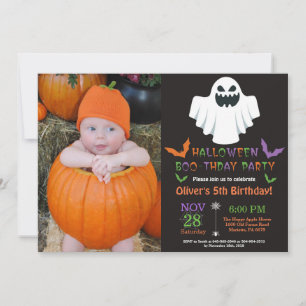 ハロウィーン誕生日パーティーの招待 招待状