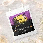 ハロウィーン誕生日パーティーウィッチパープル フェイバーバッグ (クリップ留めされた状態)