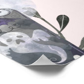 ハロウィーン誕生日パーティーウェルカムサイン ポスター (角)