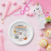 ハロウィーン誕生日パーティーキッズスポオクタキュラー幽霊 ペーパープレート (パーティー)