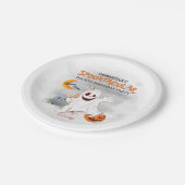 ハロウィーン誕生日パーティーキッズスポオクタキュラー幽霊 ペーパープレート (アングル)