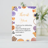 ハロウィーン誕生日パーティーサンキューカード サンキューカード (スタンド正面)