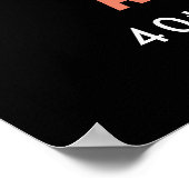 ハロウィーン誕生日パーティースカルウェルカムサイン ポスター (角)