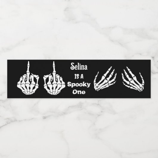 ハロウィーン誕生日パーティースケルトンハロウィーン ペットボトルラベル (シングルラベル)