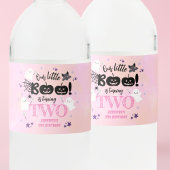 ハロウィーン誕生日パーティーピンクガール不気味かわいい ペットボトルラベル