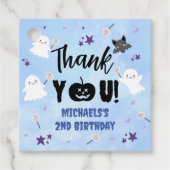 ハロウィーン誕生日パーティーボーイカワイブル不気味ブルー フェイバータグ (正面)