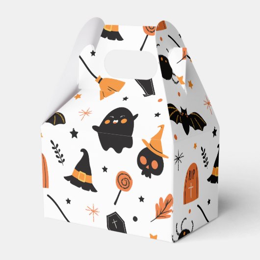 ハロウィーン誕生日パーティー フェイバーボックス (裏面サイド)