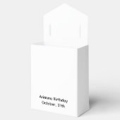 ハロウィーン誕生日パーティー | ミニマル幽霊デザイン フェイバーボックス (オープン)