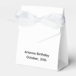 ハロウィーン誕生日パーティー | ミニマル幽霊デザイン フェイバーボックス