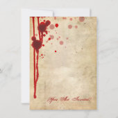 ハロウィーン誕生日パーティー 招待状 (裏面)