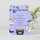 ハロウィーン誕生日パーティー 招待状 (スタンド正面)