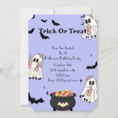 ハロウィーン誕生日パーティー 招待状 (正面)