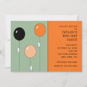 ハロウィーン誕生日パーティー 招待状 (正面)