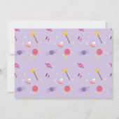 ハロウィーン誕生日フォーエバー4th女の子のパーティー写真 招待状 (裏面)