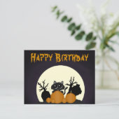 ハロウィーン誕生日ブラックキャットカボンプキンス墓地 シーズンポストカード (スタンド正面)