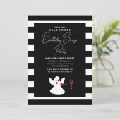 ハロウィーン誕生日ブーゼパーティーおもしろい幽霊 招待状 (スタンド正面)