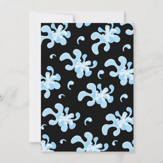 ハロウィーン誕生日プールパーティー 招待状 (裏面)