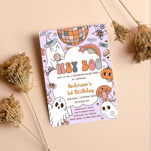 ハロウィーン誕生日ヘイブブバースデーパーティー 招待状
