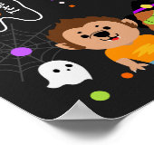 ハロウィーン誕生日マイルストーンのポスター任意の年齢 ポスター (角)