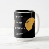 ハロウィーン誕生日マグ ツートーンマグカップ (正面右)