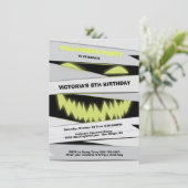 ハロウィーン誕生日ママ招待状 招待状 (スタンド正面)