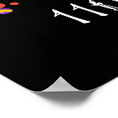 ハロウィーン誕生日モンスターズグリーンウェルカムサイン ポスター (角)