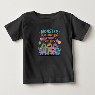 ハロウィーン誕生日モンスター ベビーTシャツ