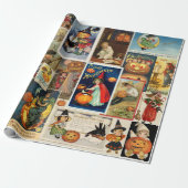 ハロウィーン誕生日ヴィンテージカード ラッピングペーパー (アンロールド)