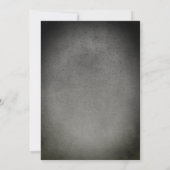 ハロウィーン誕生日不気味スケルトンパーティー 招待状 (裏面)