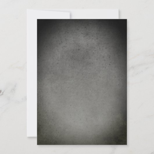 ハロウィーン誕生日不気味スケルトンパーティー 招待状 (裏面)