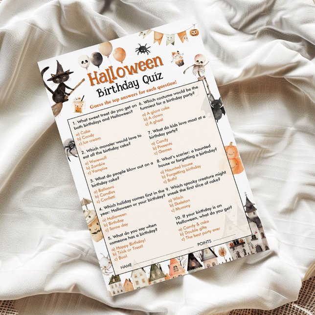 ハロウィーン誕生日子供へクイズ (クリエイターアップロード済み)