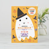 ハロウィーン誕生日幽霊ハッピーおもしろい 招待状 (スタンド正面)