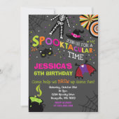ハロウィーン誕生日招待状スポオクタキュラーパーティー 招待状 (正面)