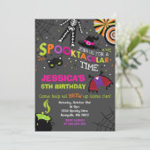 ハロウィーン誕生日招待状スポオクタキュラーパーティー 招待状 (スタンド正面)
