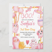 ハロウィーン誕生日招待状テンプレート 招待状 (正面)