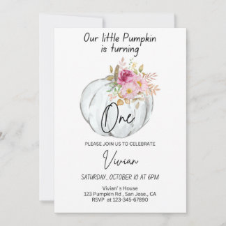 ハロウィーン誕生日招待状パンプキン招待状B-day サンキューカード