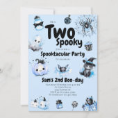 ハロウィーン誕生日招待状ボーイズ不気味2位 招待状 (正面)