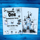 ハロウィーン誕生日招待状不気味ボーイズ1st 招待状