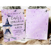 ハロウィーン誕生日招待状衣装パーティー魔女 招待状