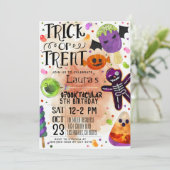 ハロウィーン誕生日招待状 招待状 (スタンド正面)