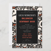 ハロウィーン誕生日招待状 招待状 (正面)