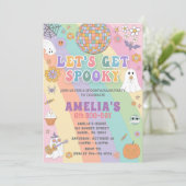 ハロウィーン誕生日招待状、編集可能ハロウィーン 招待状 (スタンド正面)