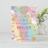 ハロウィーン誕生日招待状、編集可能ハロウィーン 招待状 (スタンド正面)